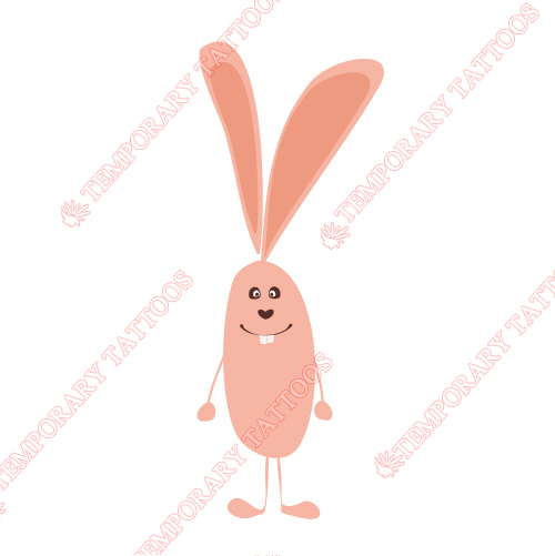 Rabbit Customize Temporary Tattoos Stickers NO.8931